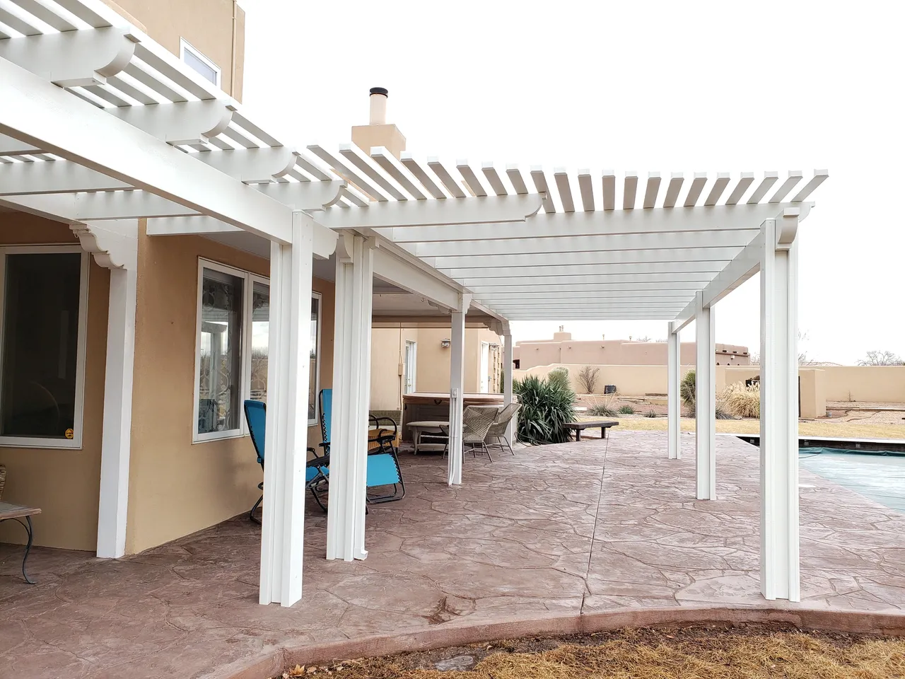 Combination Lattice & Insulated Cover completed project